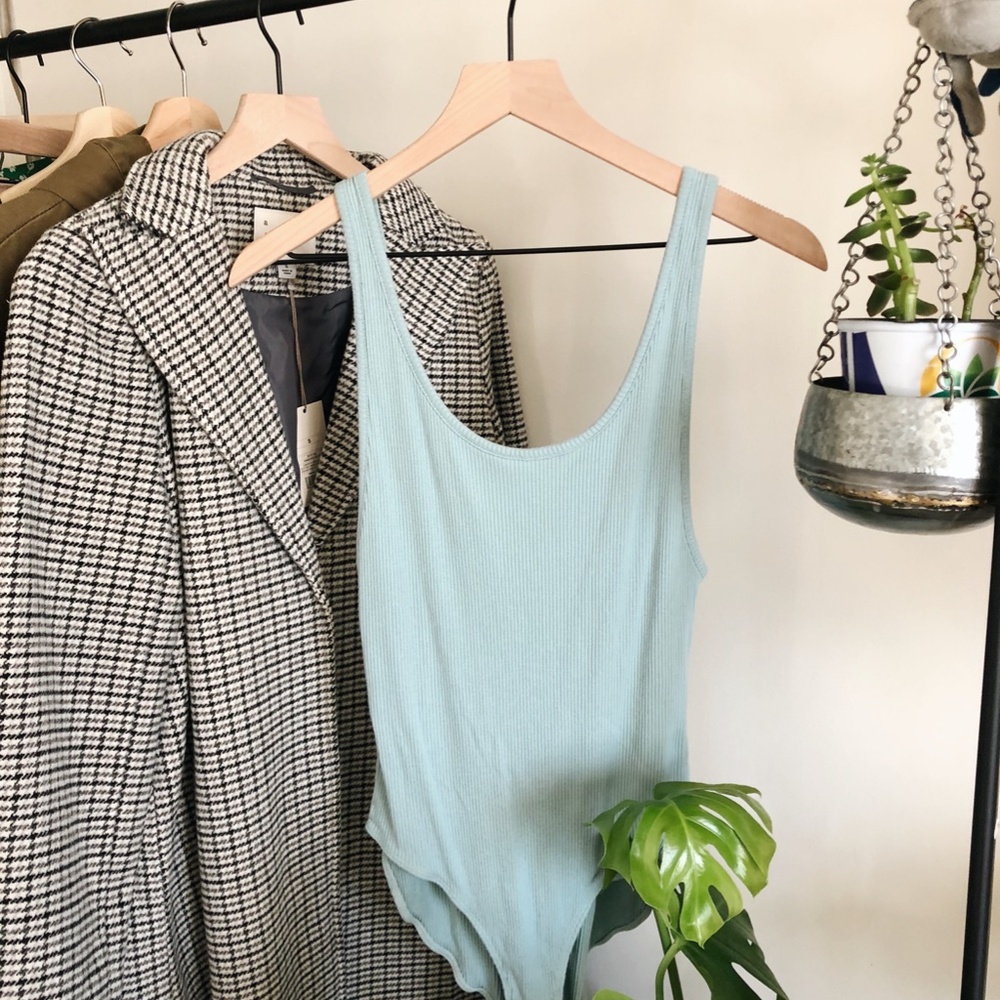 Out From Under Ribbed Scoop Back Bodysuit from UO